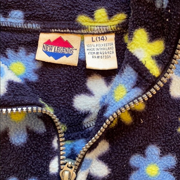 Girls quarter zip fleece pullover jacket - Picture 4 of 4